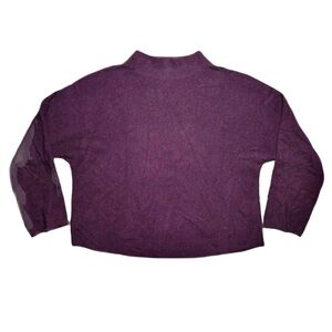 Lululemon Boxy Cotton Blend Sweater Plum